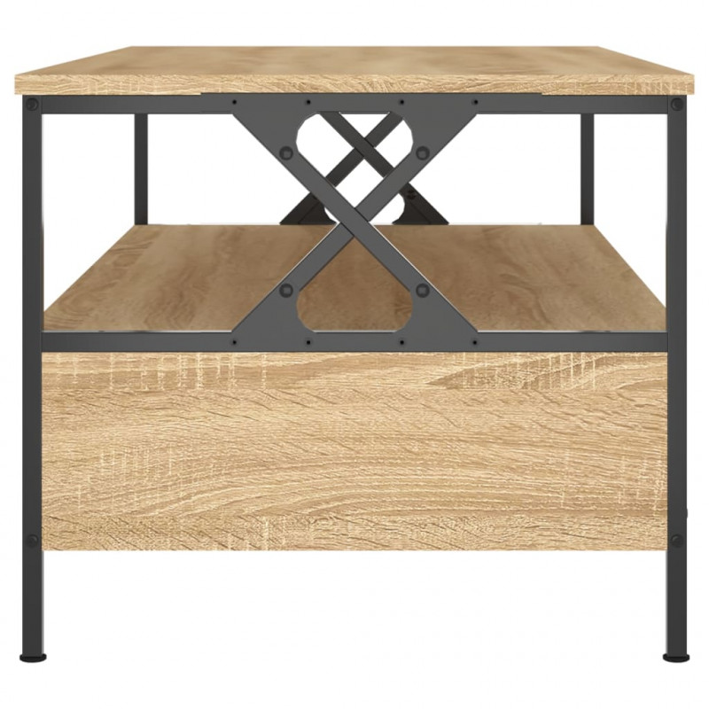 Stolik kawowy, dąb sonoma 100x51x45 cm, materiał drewnopochodny