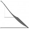 Markiza zwijana, antracytowa, 350x150 cm, tkanina i stal