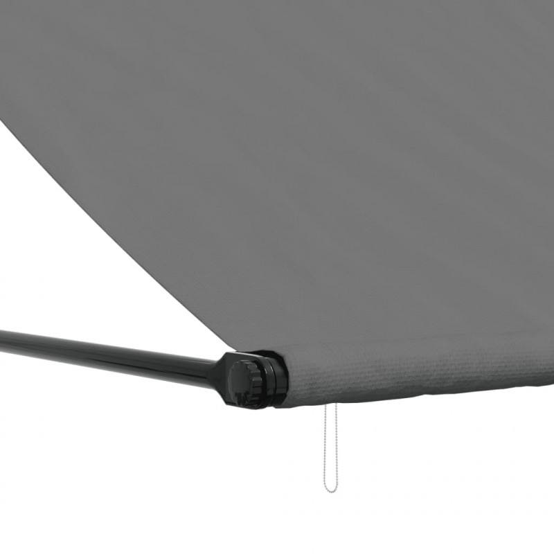 Markiza zwijana, antracytowa, 350x150 cm, tkanina i stal