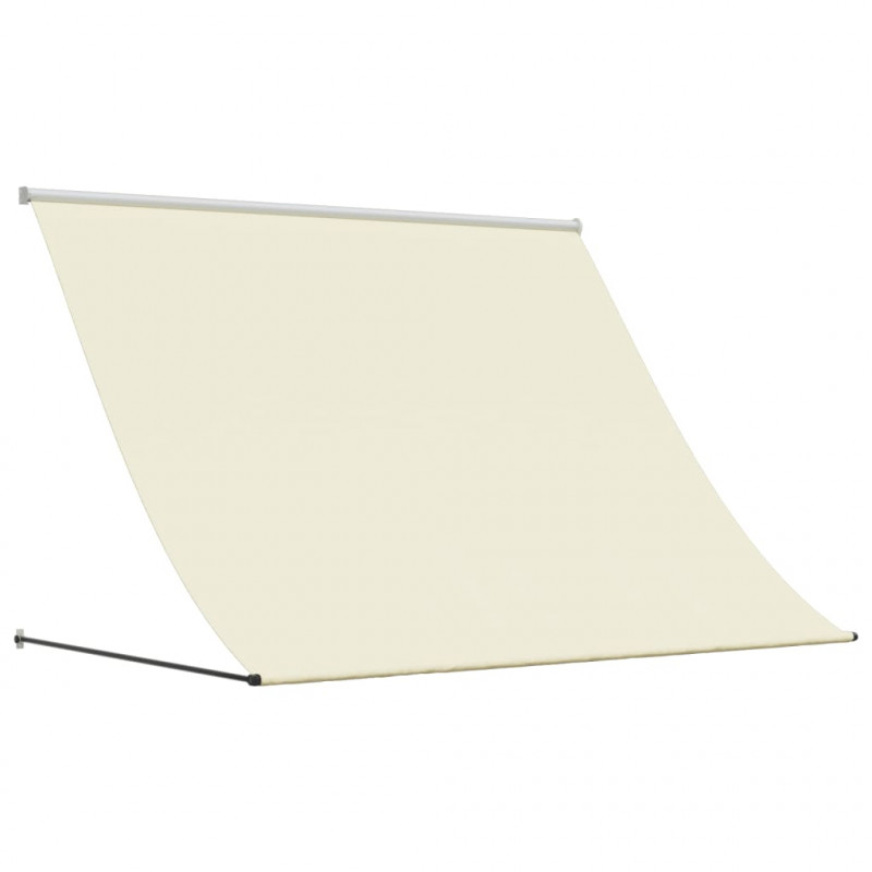 Markiza zwijana, kremowa, 250x150 cm, tkanina i stal