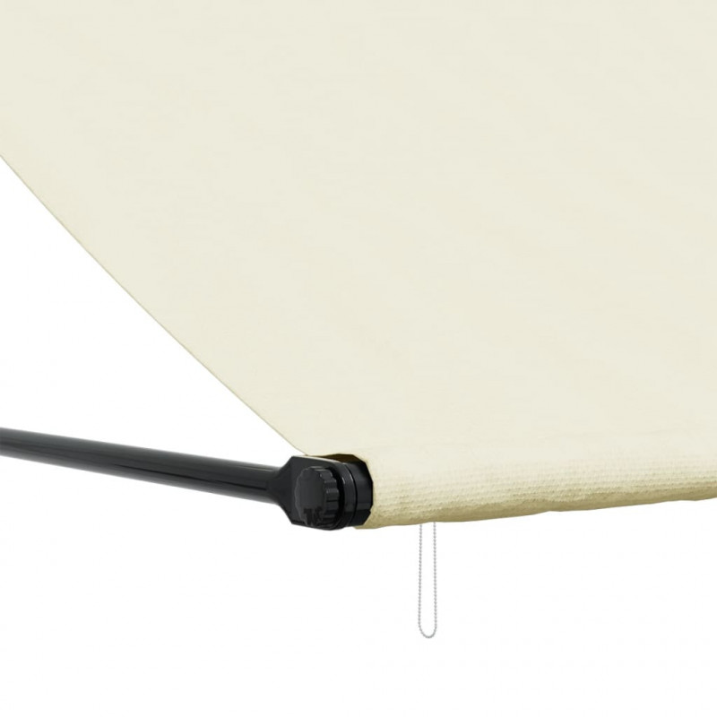 Markiza zwijana, kremowa, 350x150 cm, tkanina i stal