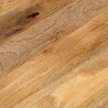 Blat stołu, 140x50x3,8 cm, owalny, lite drewno mango