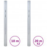 Folie okienne, odblaskowe, 3 szt., srebrne, PVC
