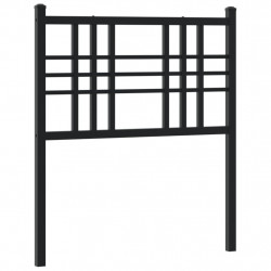 Metalowe wezgłowie, czarne, 75 cm