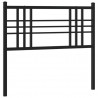 Metalowe wezgłowie, czarne, 90 cm