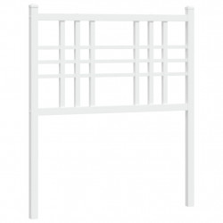 Metalowe wezgłowie, białe, 75 cm