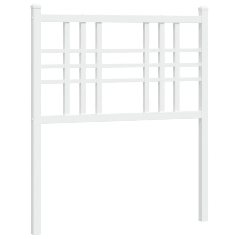 Metalowe wezgłowie, białe, 75 cm