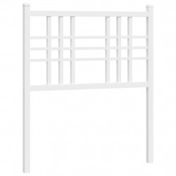 Metalowe wezgłowie, białe, 80 cm