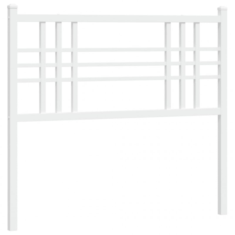 Metalowe wezgłowie, białe, 100 cm