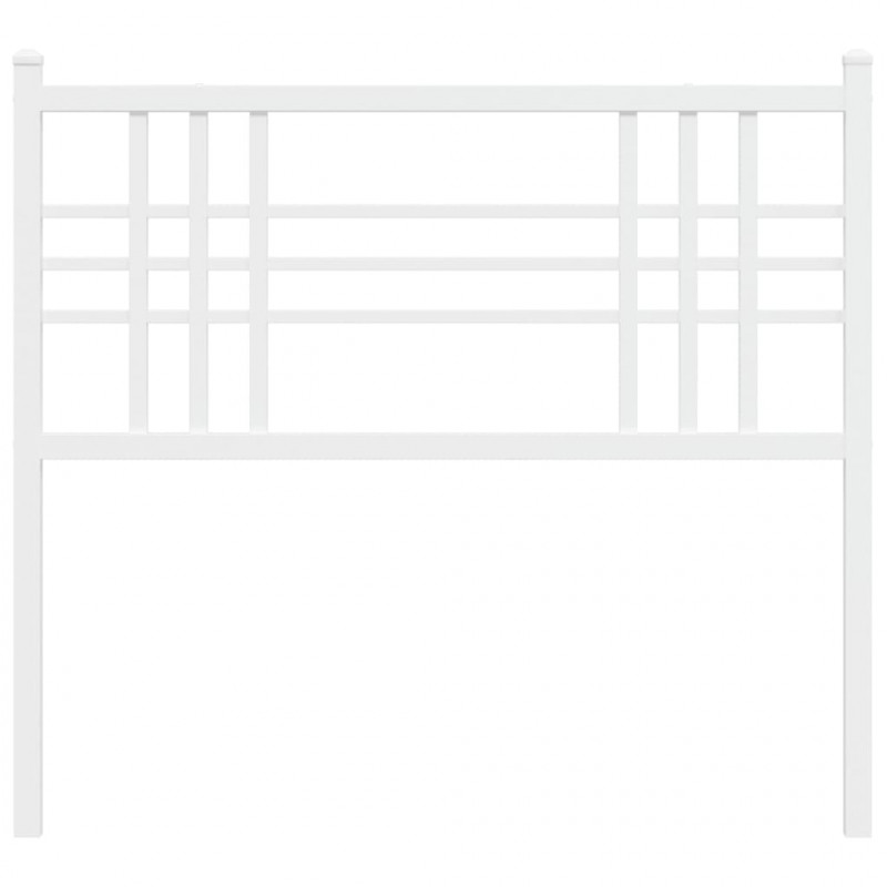 Metalowe wezgłowie, białe, 100 cm