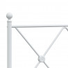 Metalowe wezgłowie, białe, 150 cm