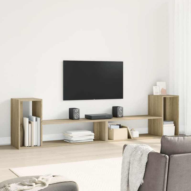 Szafki pod telewizor, 2 szt., dąb sonoma, 100x30x50 cm