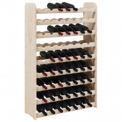 Stojak na wino, 72,5x25x111,5 cm, lite drewno sosnowe