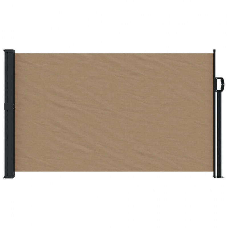 Zwijana markiza boczna, taupe, 120x600 cm
