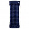 Materac samopompujący z poduszką, 1-osobowy, granatowy