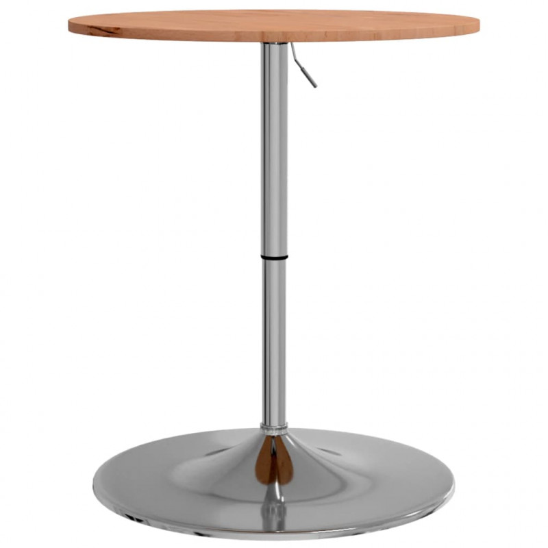 Stolik barowy, Ø60x89,5 cm, lite drewno bukowe