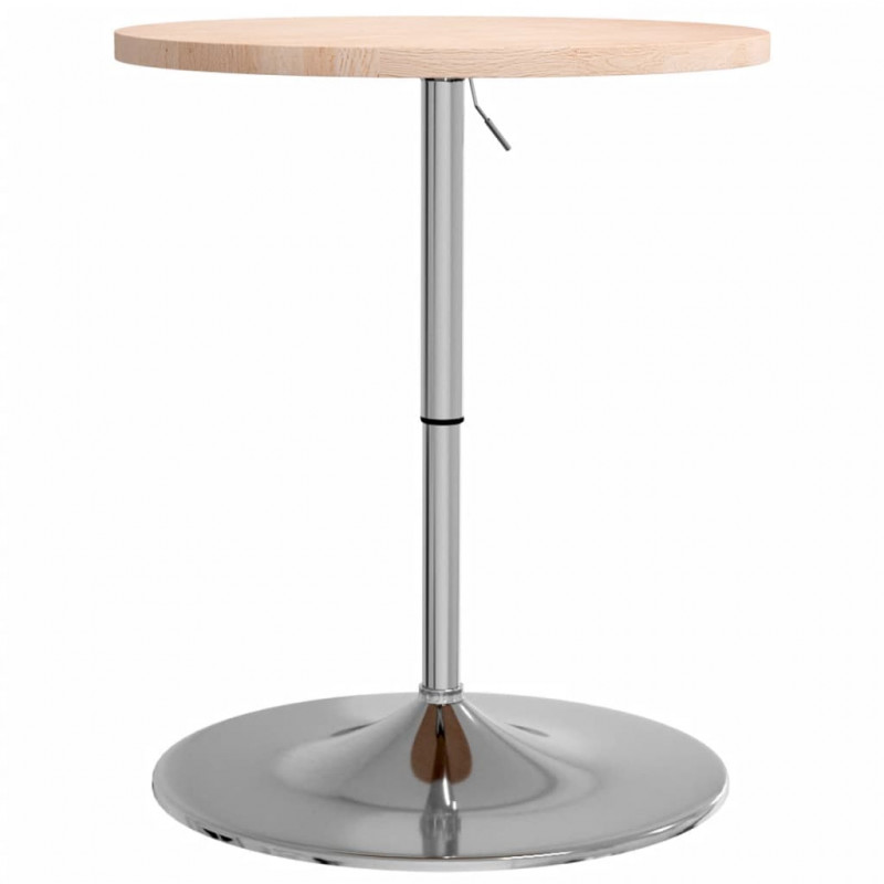 Stolik barowy, Ø60x90,5 cm, lite drewno dębowe