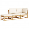 3-cz. zestaw wypoczynkowy do ogrodu, poduszki, drewno akacjowe