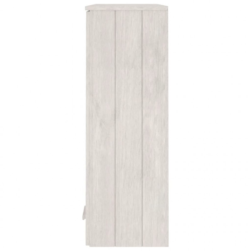 Nadstawka HAMAR, biała, 85x35x100 cm, lite drewno sosnowe