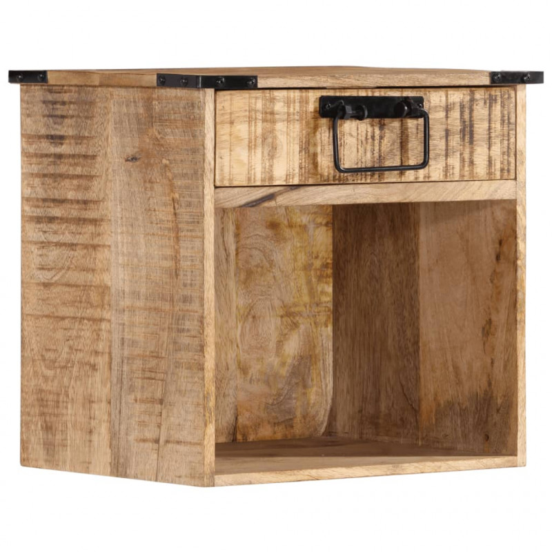 Szafka nocna, 40x30x37 cm, lite drewno mango