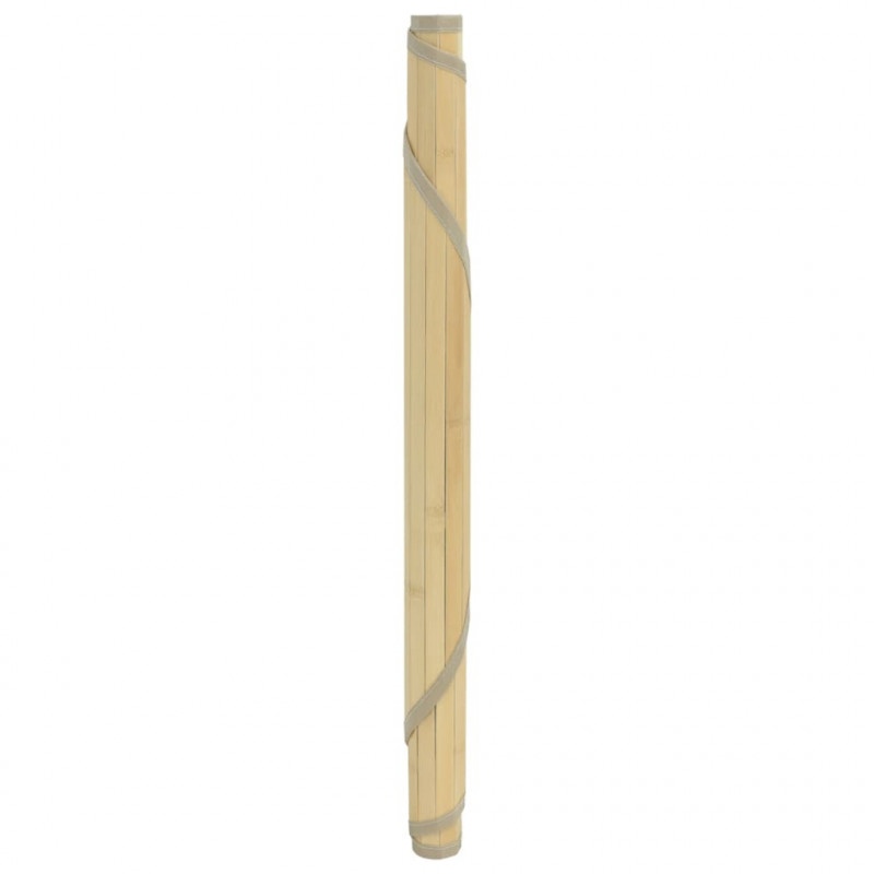 Dywan okrągły, jasny naturalny, 100 cm, bambusowy