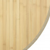 Dywan okrągły, jasny naturalny, 100 cm, bambusowy