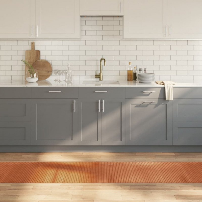 Dywan prostokątny, brązowy, 60x300 cm, bambusowy