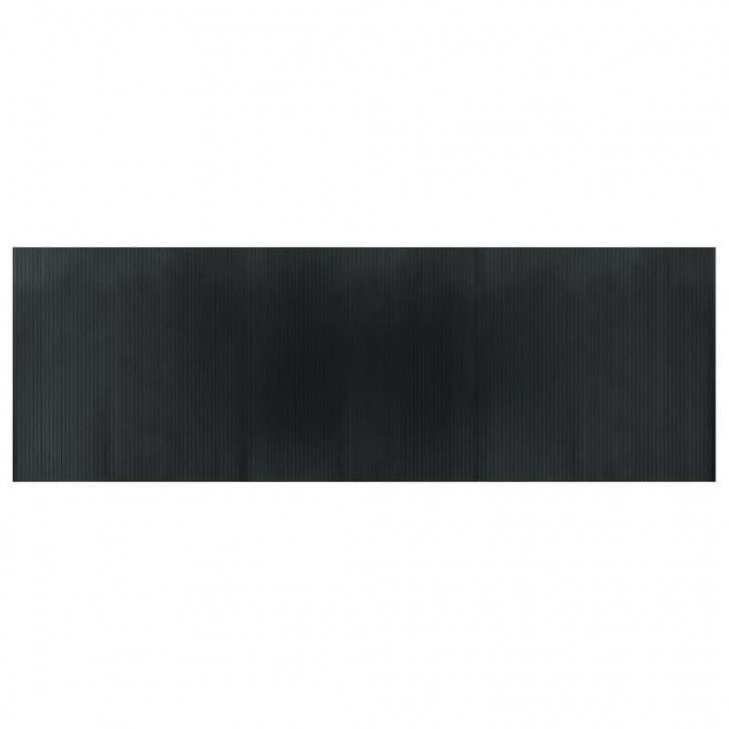 Dywan prostokątny, szary, 100x300 cm, bambusowy
