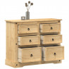 Komoda Corona, 110x43x91 cm, lite drewno sosnowe