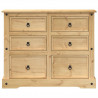 Komoda Corona, 110x43x91 cm, lite drewno sosnowe