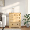Komoda Corona, 92x48x114 cm, lite drewno sosnowe