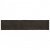 Blat, ciemnobrązowy 200x40x(2-6)cm drewno z naturalną krawędzią