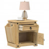 Szafka nocna Corona, 45x35x47,5 cm, lite drewno sosnowe