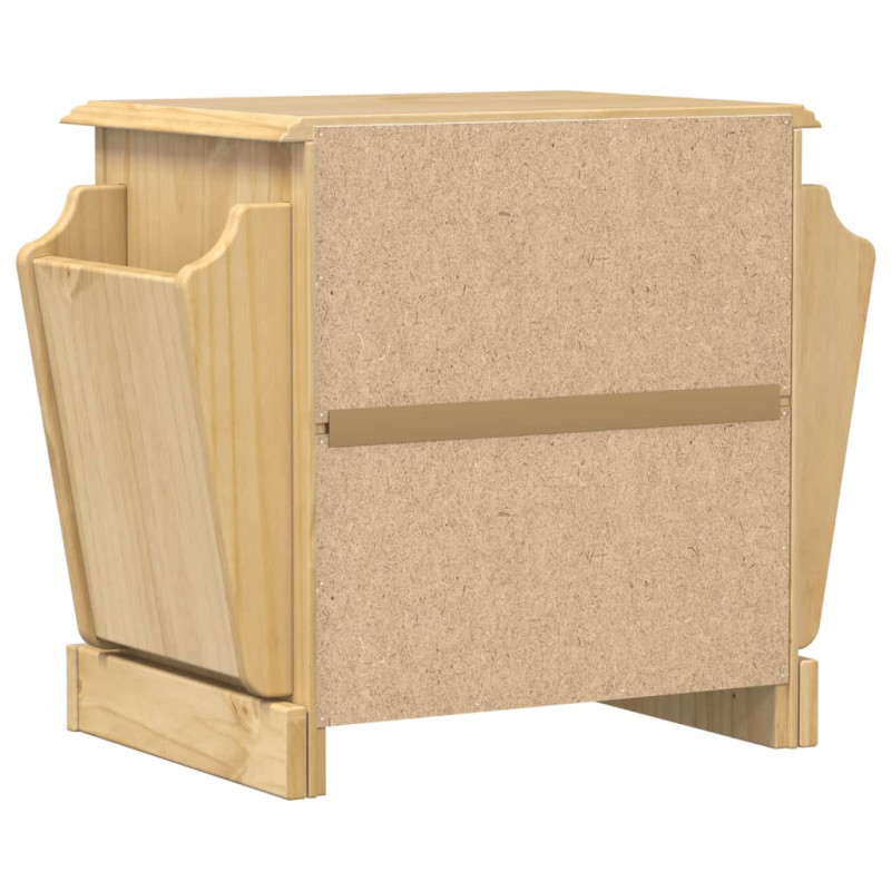 Szafka nocna Corona, 45x35x47,5 cm, lite drewno sosnowe
