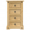 Szafka nocna Corona, 53x39x84 cm, lite drewno sosnowe