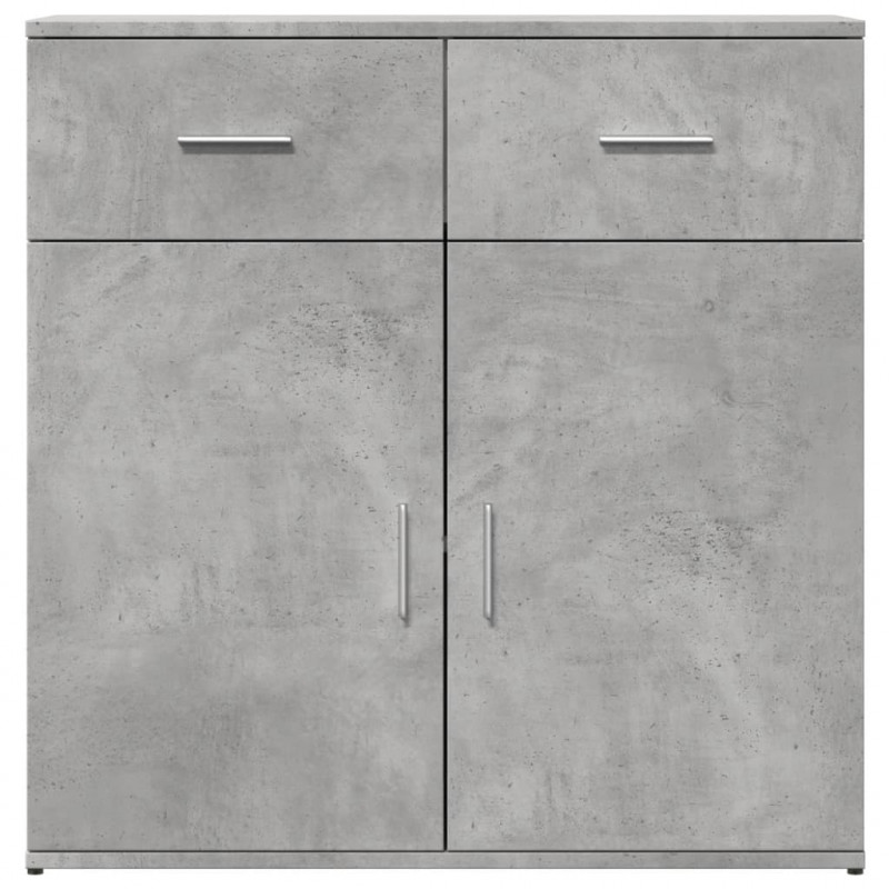 Szafki, 2 szt., szarość betonu, 79x38x80 cm