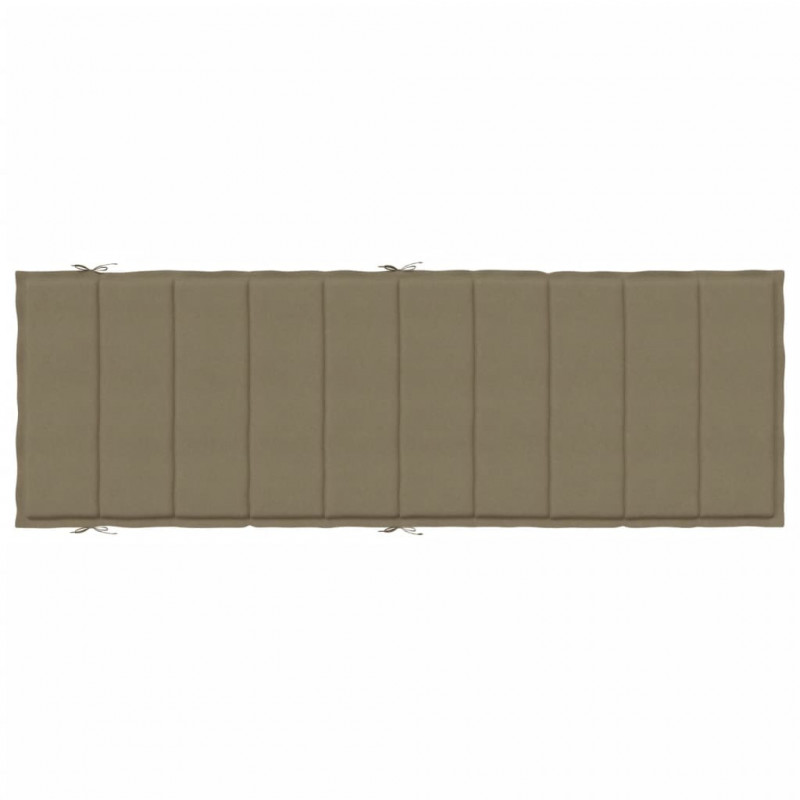 Poduszka na leżak, taupe melanż, 186x58x3 cm, tkanina