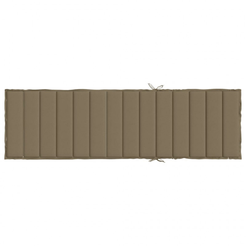 Poduszka na leżak, taupe melanż, 200x60x4 cm