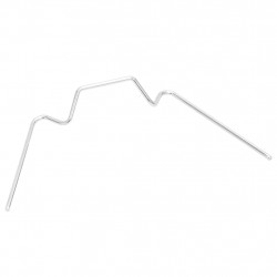 Spinki do szklarni, 50 szt., w kształcie W, stal galwanizowana