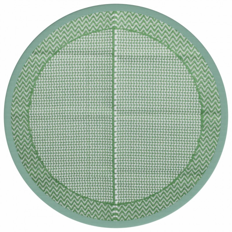Dywan na zewnątrz, zielony, Ø200 cm, PP