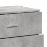 Szafki, 3 szt., szarość betonu, materiał drewnopochodny