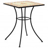 Mozaikowy stolik bistro, terakota, 60x60x74 cm, ceramiczny