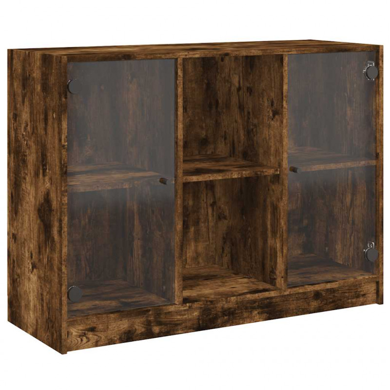 Szafka, przydymiony dąb, 102x37x75,5cm, materiał drewnopochodny