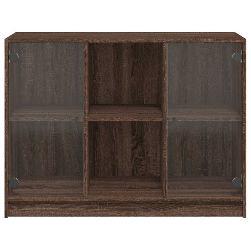 Szafka, brązowy dąb, 102x37x75,5 cm, materiał drewnopochodny