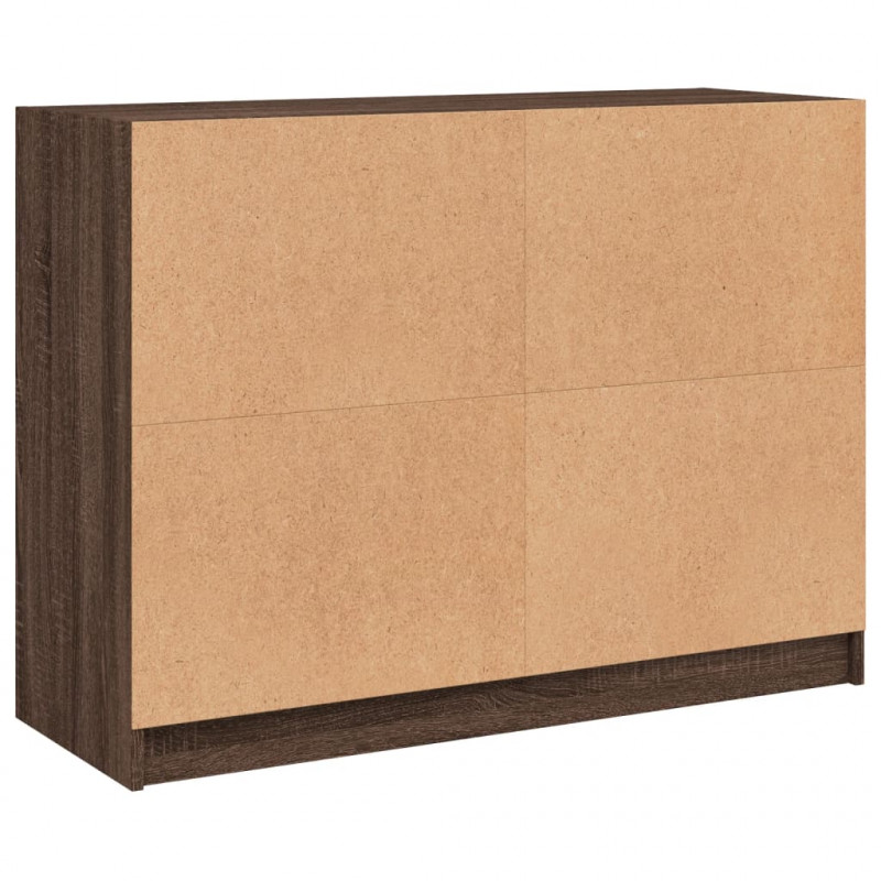 Szafka, brązowy dąb, 102x37x75,5 cm, materiał drewnopochodny