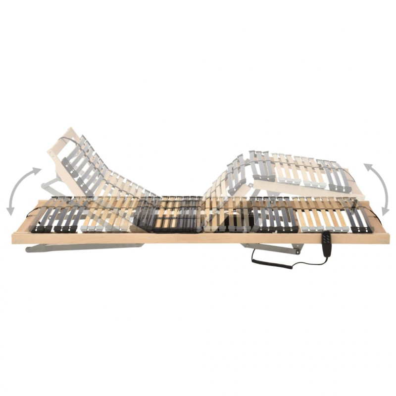 Elektryczny stelaż do łóżka z 42 listwami, 7 stref, 80 x 200 cm