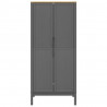 Szafa FLORO, szara, 77x53x171 cm, lite drewno sosnowe