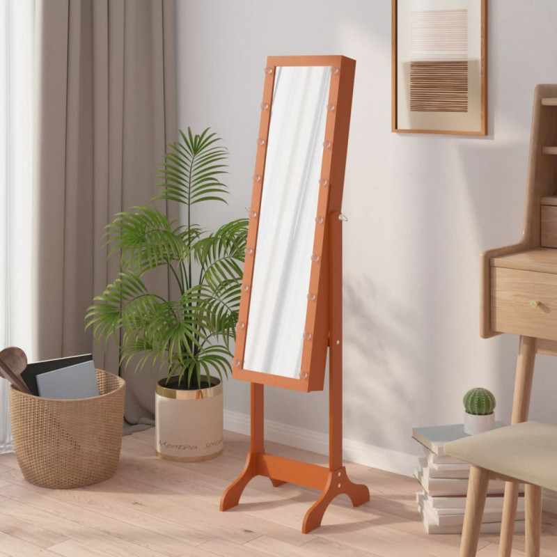 Lustro stojące z LED, 34x37x146 cm
