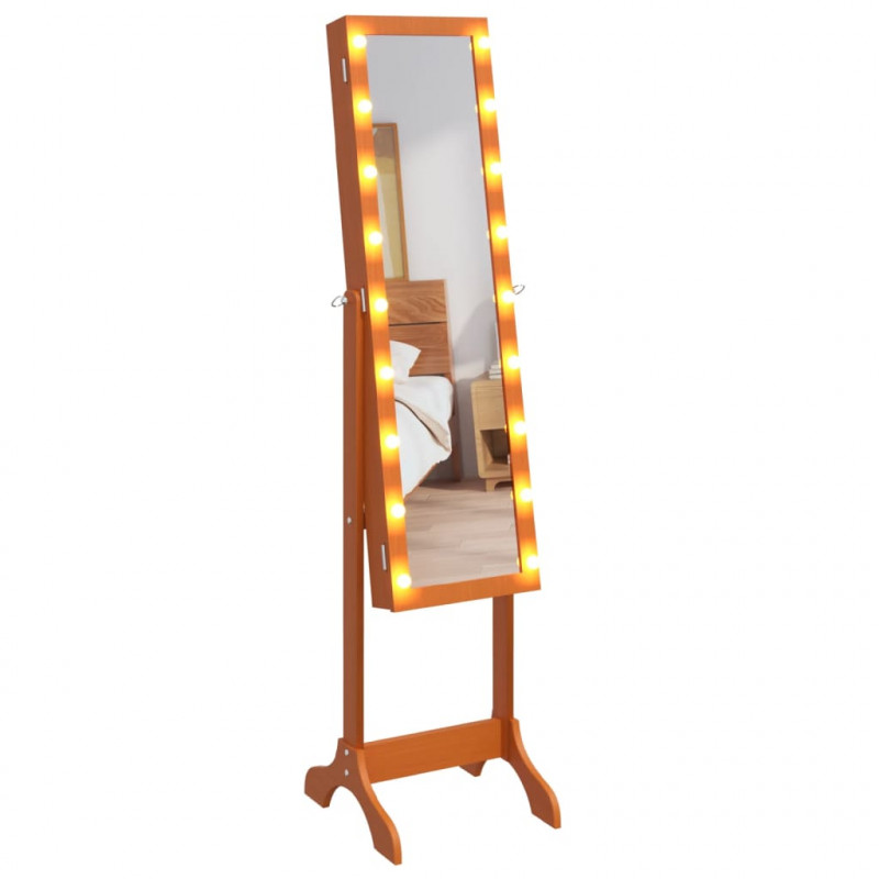 Lustro stojące z LED, 34x37x146 cm