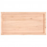 Półka, 100x50x(2-4) cm, surowe lite drewno dębowe